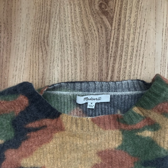 Madewell Cottontail Camo Wide-Sleeve Sweater - Picture 2 of 3